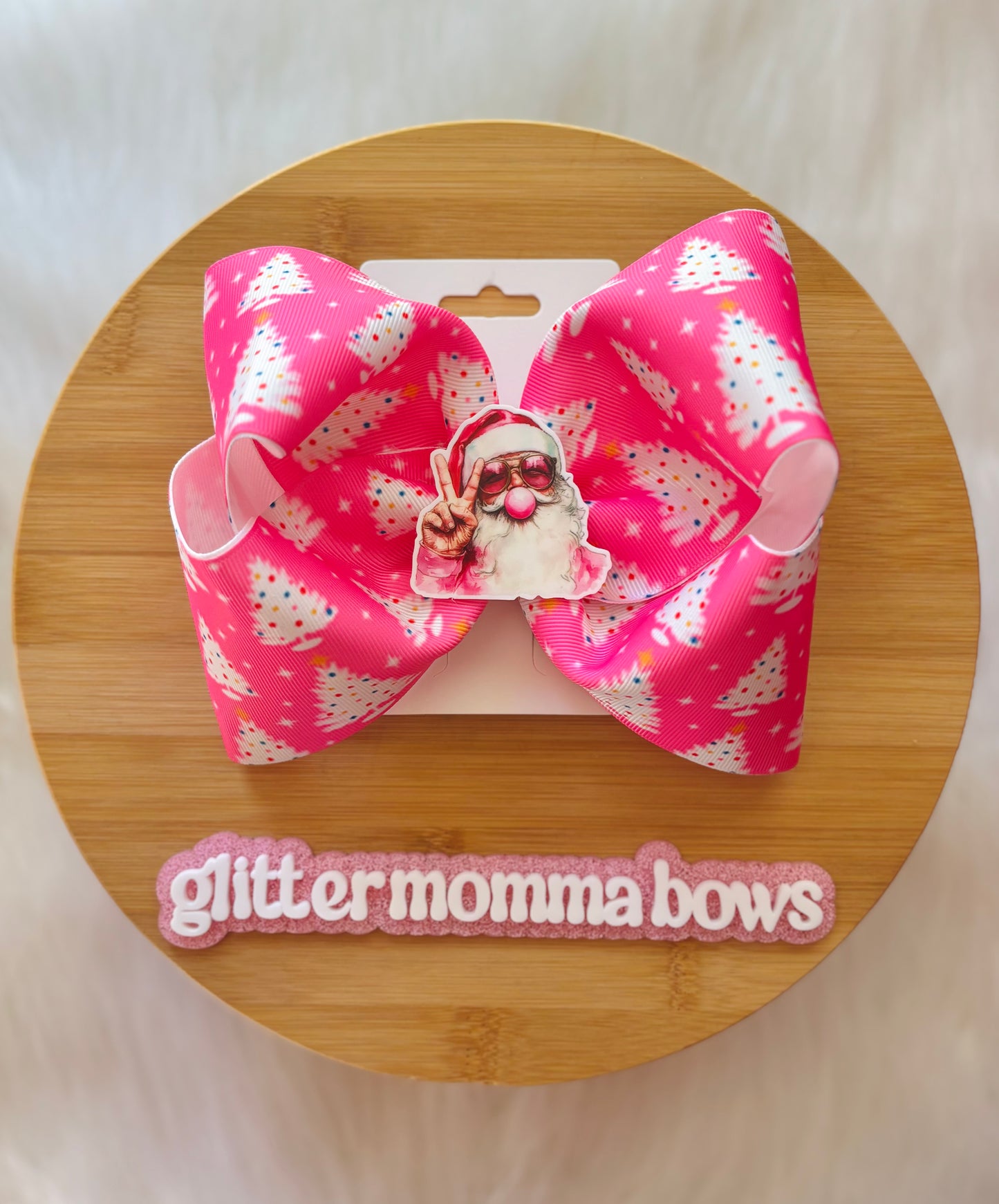 Peace Out Santa Bow π
π