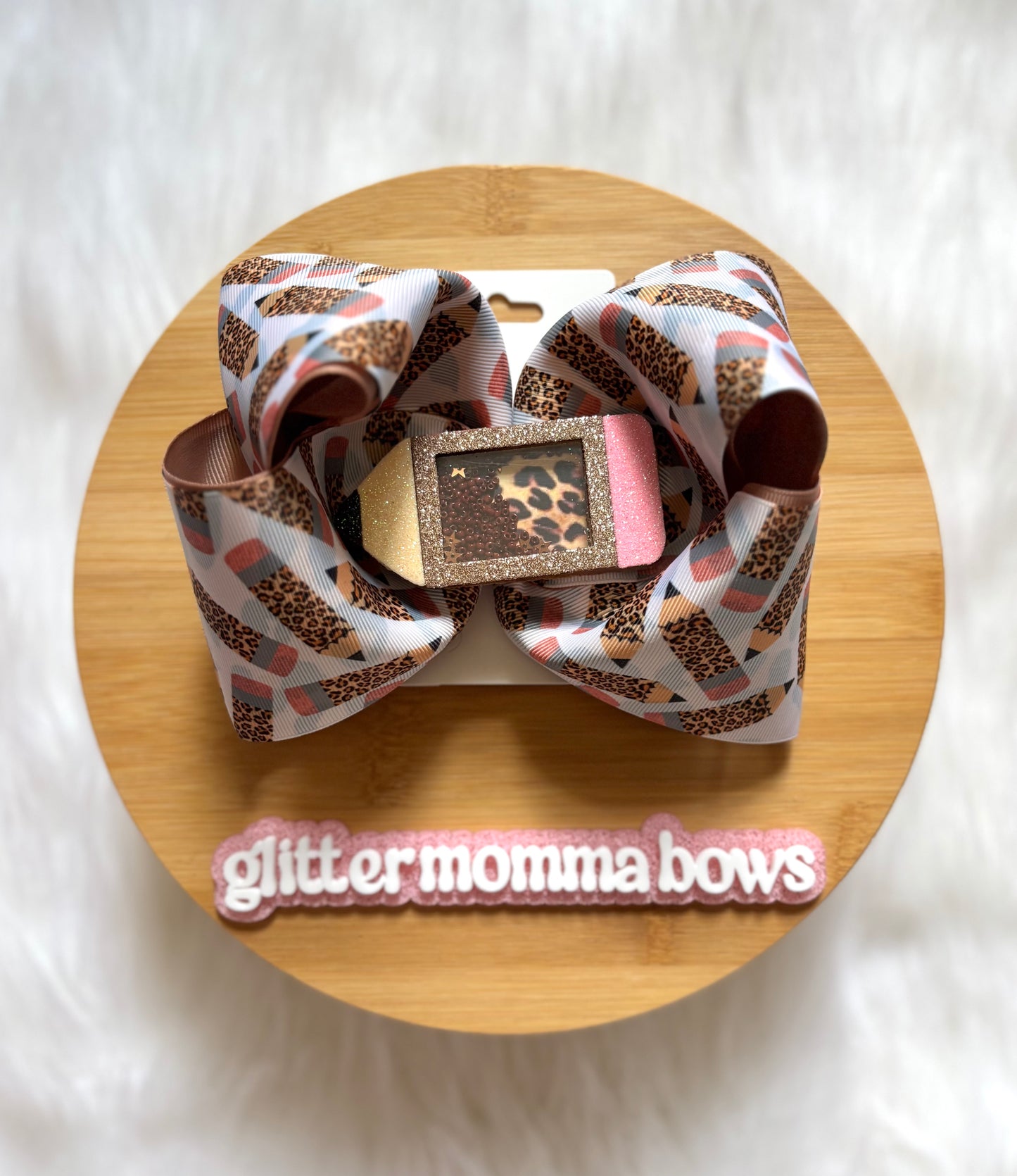 Leopard Pencil Bow