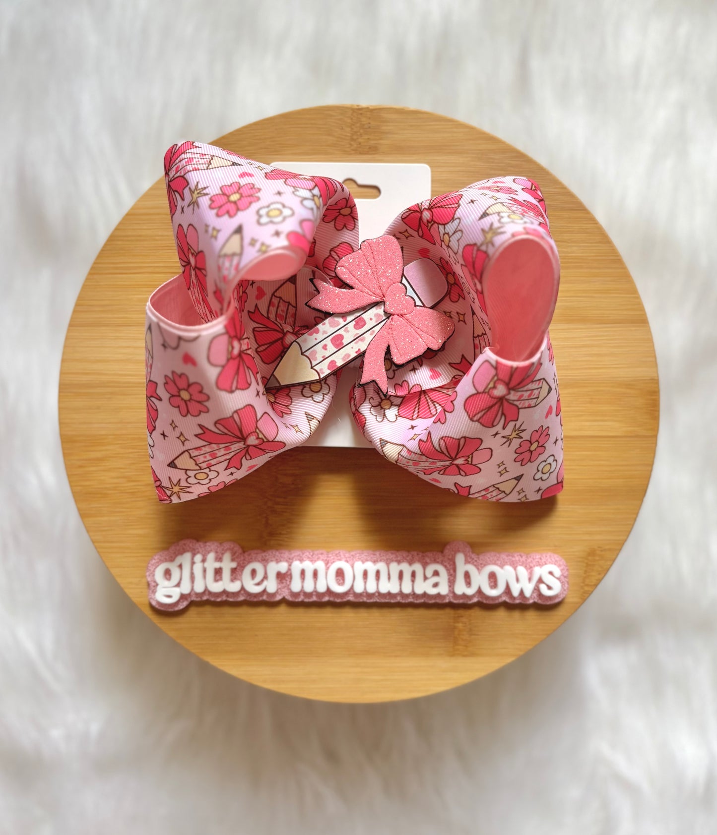 Pretty In Pink Pencil Bow
