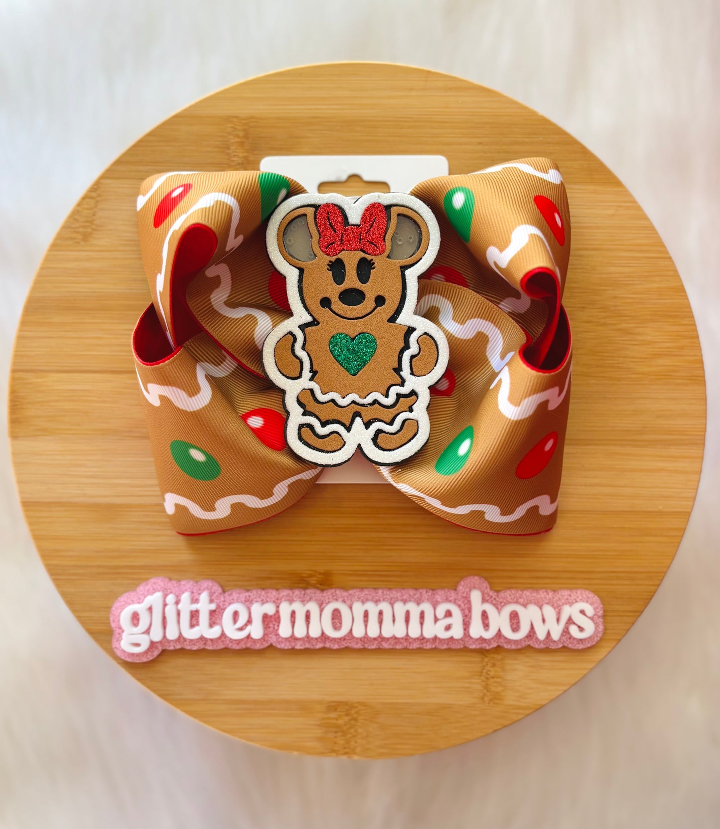 Gingerbread Girl Bow πͺπ
