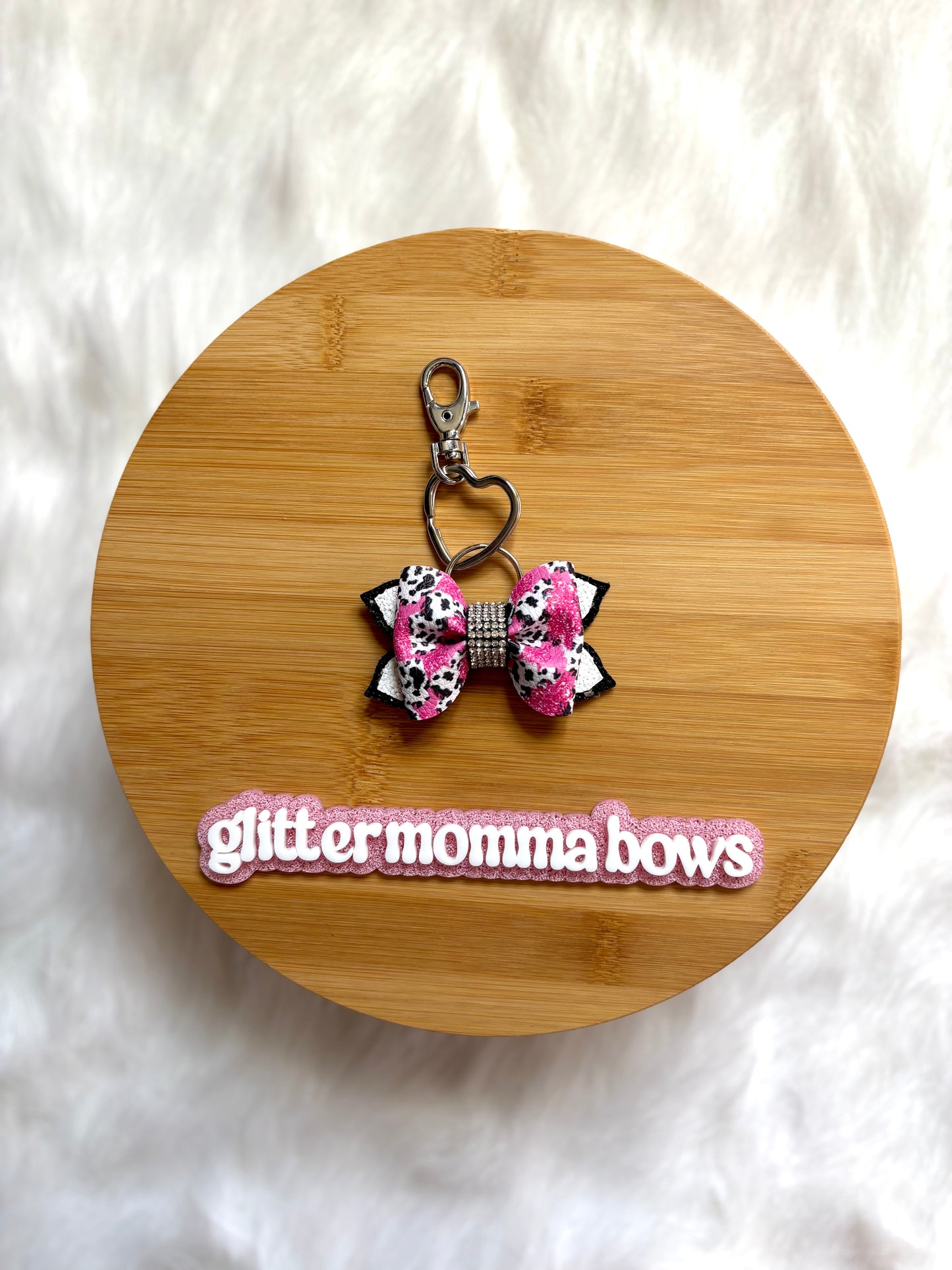 3” Cow Mix Keychain