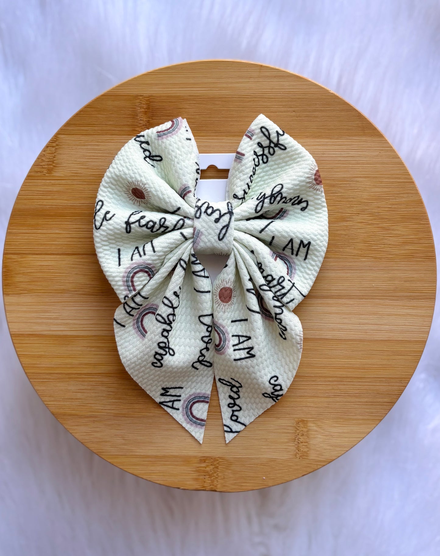 “I Am" Affirmation Bow