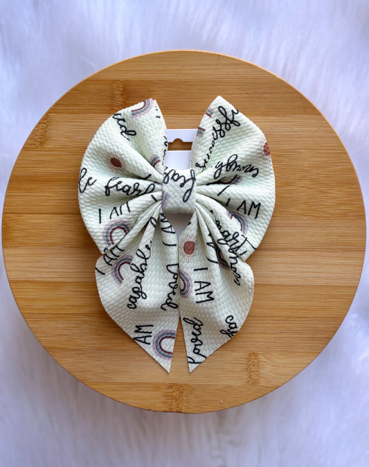 “I Am" Affirmation Bow