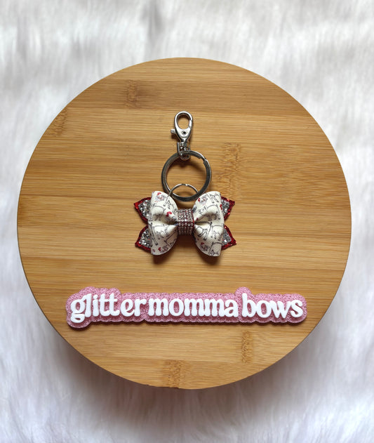 Pig Bow Keychain
