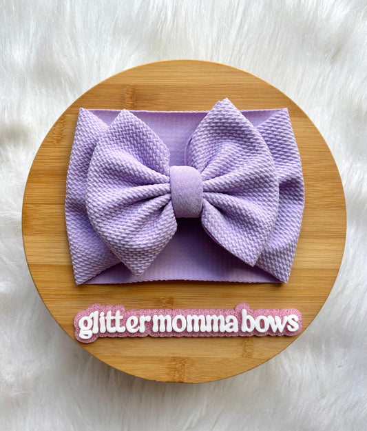 Solid Color Newborn Baby Head Wrap With Bow