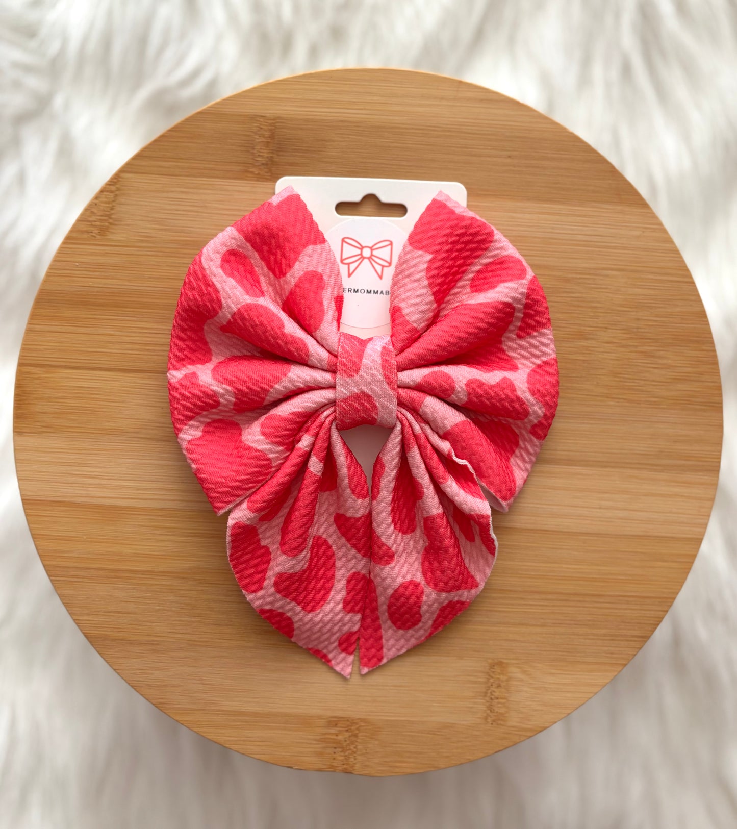 Oversized Pink Dolly Bow