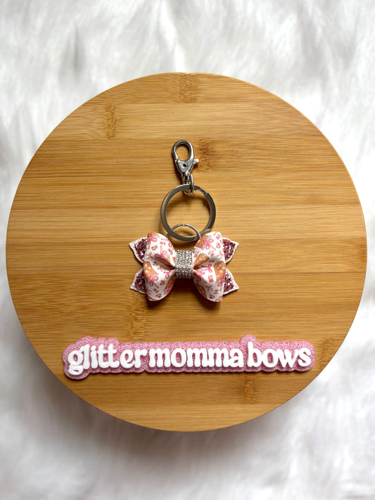 Coffee And Bows Keychain