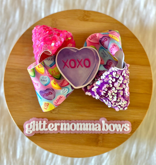 XOXO Candy Boutique Bow – 6” Clip