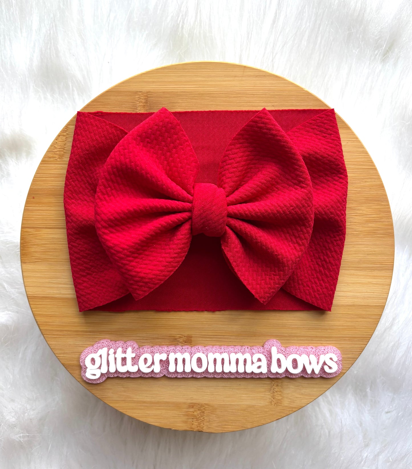 Solid Color Newborn Baby Head Wrap With Bow