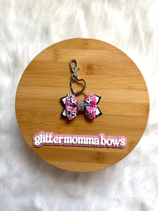 3” Cow Mix Keychain