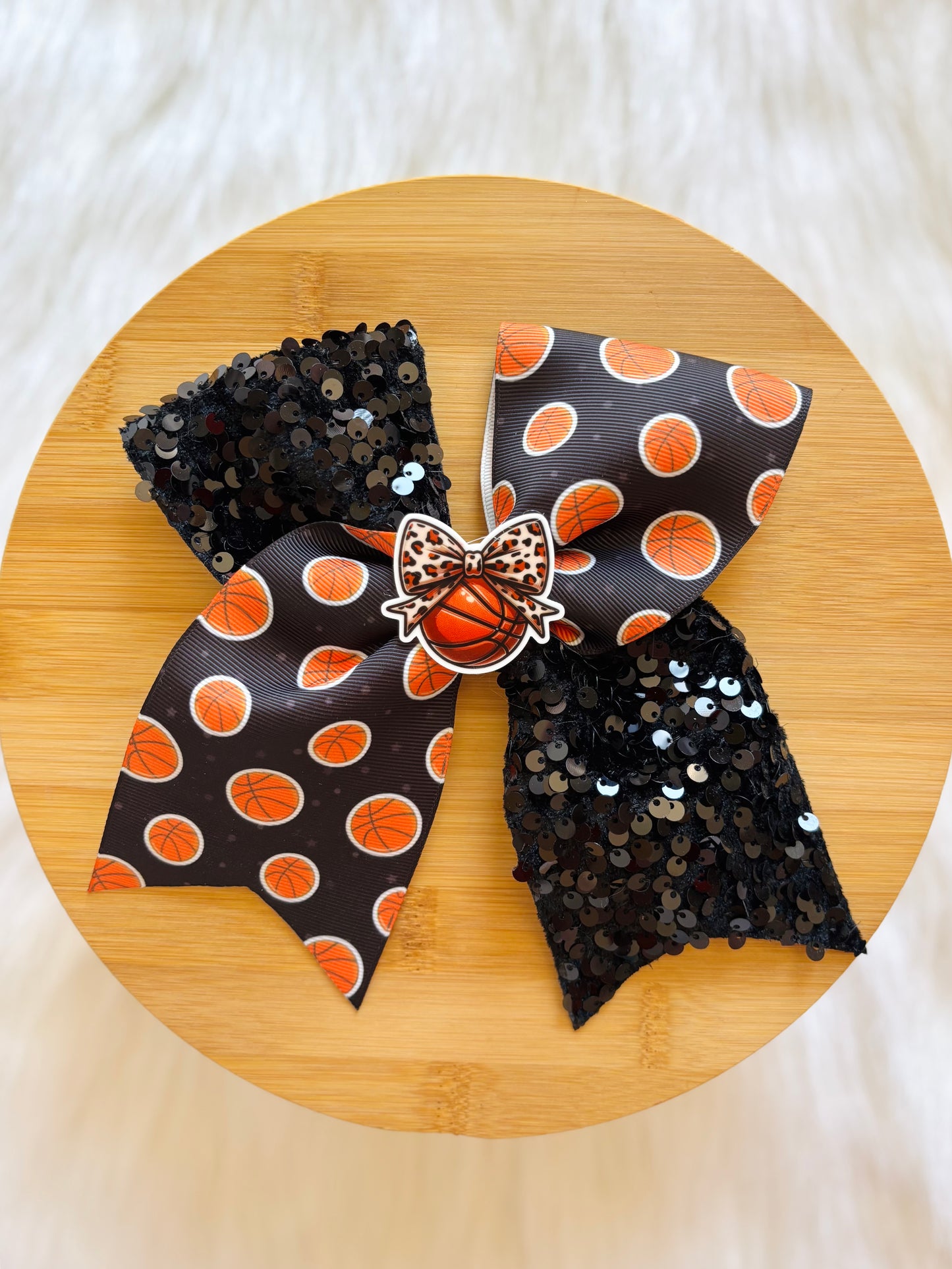 Basketball Cheer Bow